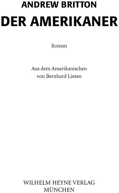 Der Amerikaner - The American