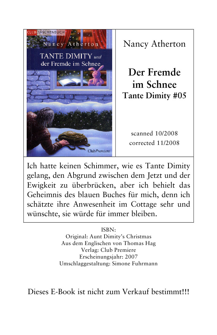 Tante Dimity und der Fremde im Schnee