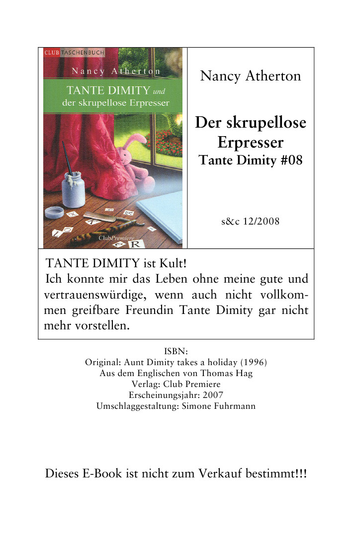 Tante Dimity und der skrupellose Erpresser