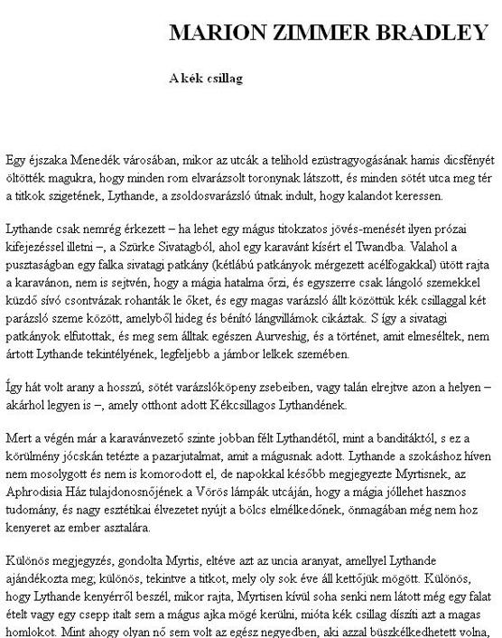 A kék csillag