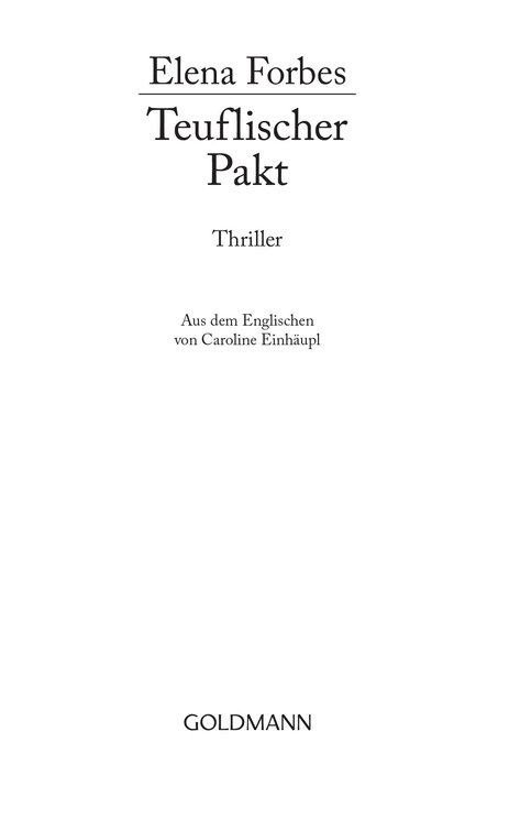 Teuflischer Pakt - Thriller