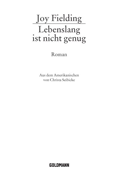 Lebenslang Ist Nicht Genug