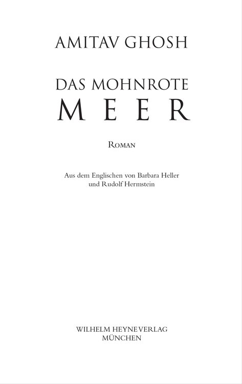 Das mohnrote Meer - Roman