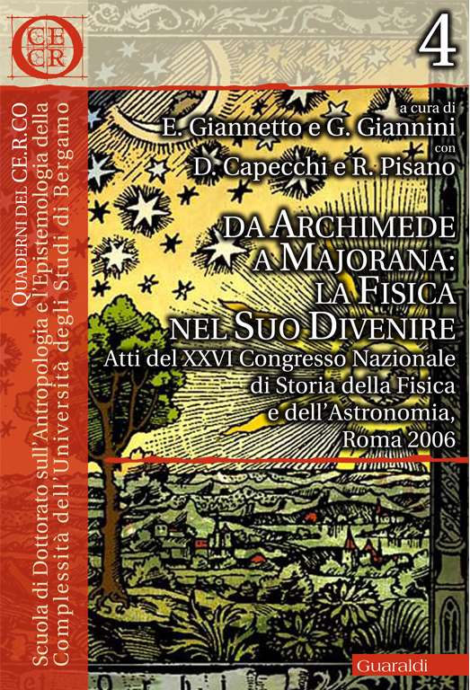 Da Archimede a Majorana. La fisica nel suo divenire
