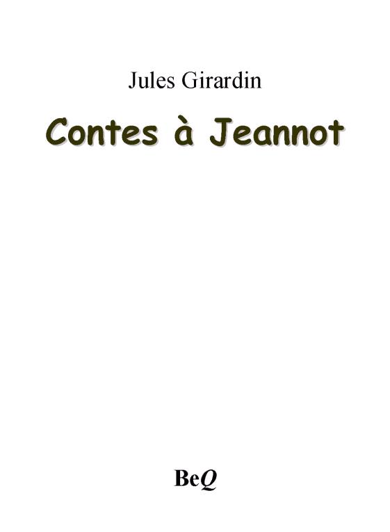 Contes à Jeannot