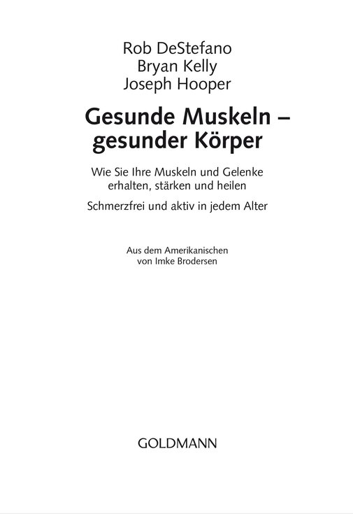 Gesunde Muskeln - Gesunder Körper
