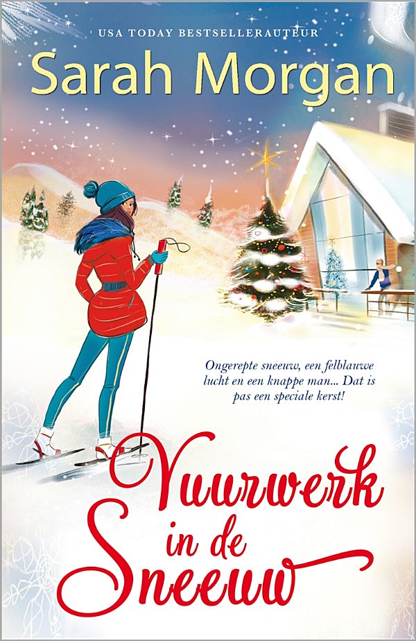 Vuurwerk in de sneeuw