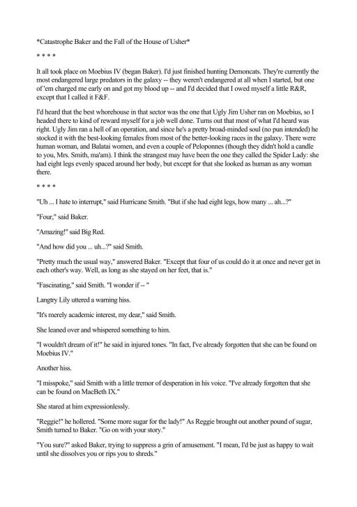 Outpost Catastrophe Baker and the Fall Of the House Of Usher
