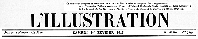 L'Illustration, No. 3649, 1 Février 1913