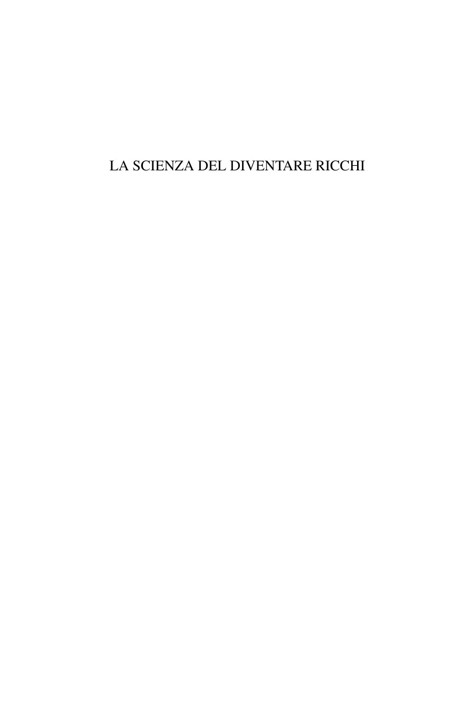La scienza del diventare ricchi