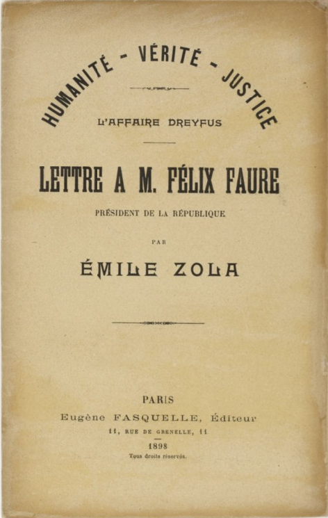 Lettre à M. Félix Faure, président de la République